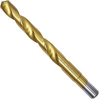 Сверло по металлу спиральное 14х160 мм HSS-G M2 TiN 118° DIN 338 Профоснастка Эксперт 30201360, расточенный хвостовик, в упаковке